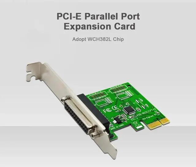 Alt view image 4 of 7 - PCI-E Parallel Port Expansion Card PCI Express to LPT Port Converter Adapter for Tax Printer POS