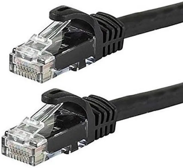 Alt view image 8 of 12 - Monoprice Cat6 Ethernet Patch Cable - 3 Feet - Black | Network Internet Cord - RJ45, Stranded, 550Mhz, UTP, Pure Bare Copper Wire, 24AWG - Flexboot Series