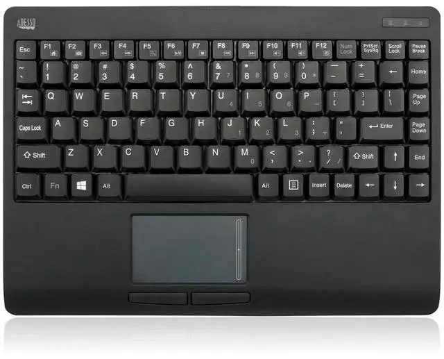 Alt view image 9 of 20 - Adesso SlimTouch 4110 Wireless Mini Touchpad Keyboard