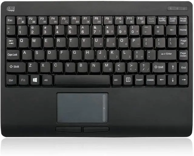 Alt view image 7 of 20 - Adesso SlimTouch 4110 Wireless Mini Touchpad Keyboard