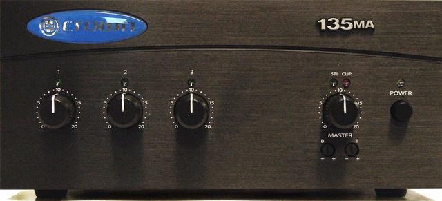 Alt view image 7 of 18 - CROWN 135MA 35WATT 3INPUT 80HM 70/100V AMP