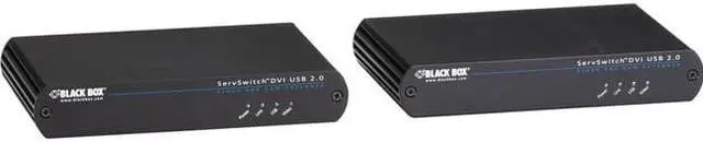 Alt view image 2 of 4 - Black Box KVM Extender - DVI-D USB 2.0 Single-Access CATx