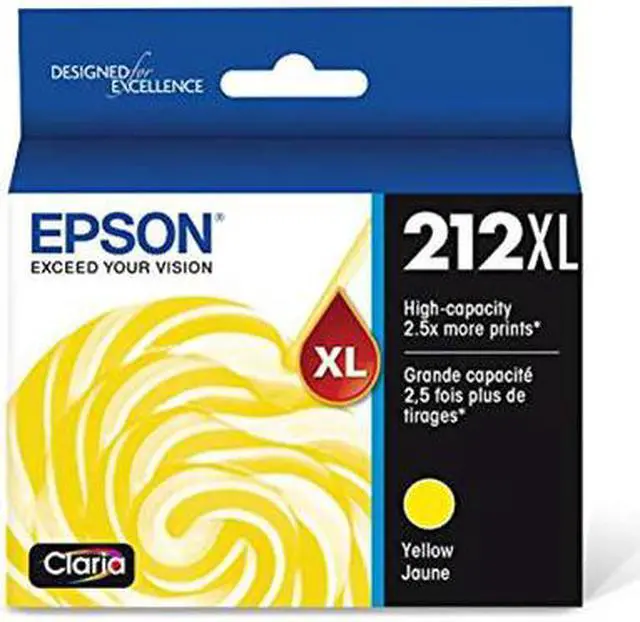 Alt view image 3 of 16 - Epson T212 Ink Cartridge - Yellow - Inkjet - High Yield