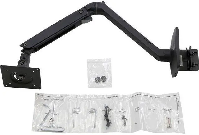 Alt view image 3 of 11 - Ergotron MXV Desk Monitor Arm Matte Black