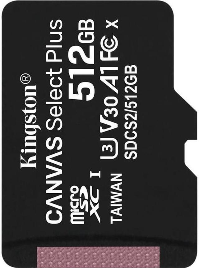 Micro SD Kingston Canvas Select Plus 100R A1 C10 256GB + ADP