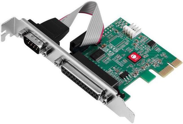 Alt view image 7 of 7 - SIIG Single Serial Port/RS-232 and Single Parallel Port PCIe Card JJ-E20311-S1
