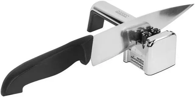 Alt view image 3 of 11 - Chef'sChoice MultiEdge Diamond Hone Manual Sharpener - Chrome