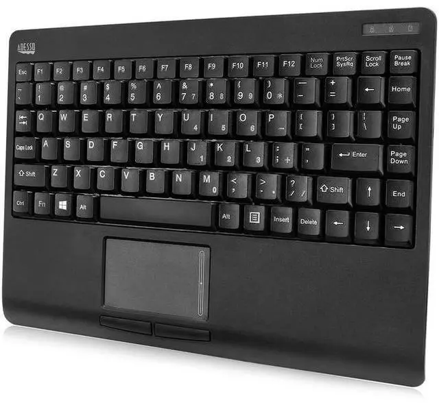 Alt view image 20 of 20 - Adesso SlimTouch 4110 Wireless Mini Touchpad Keyboard
