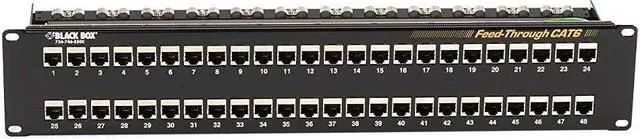 Alt view image 2 of 9 - CAT6 PATCH PANEL FEED-THROUGH 2