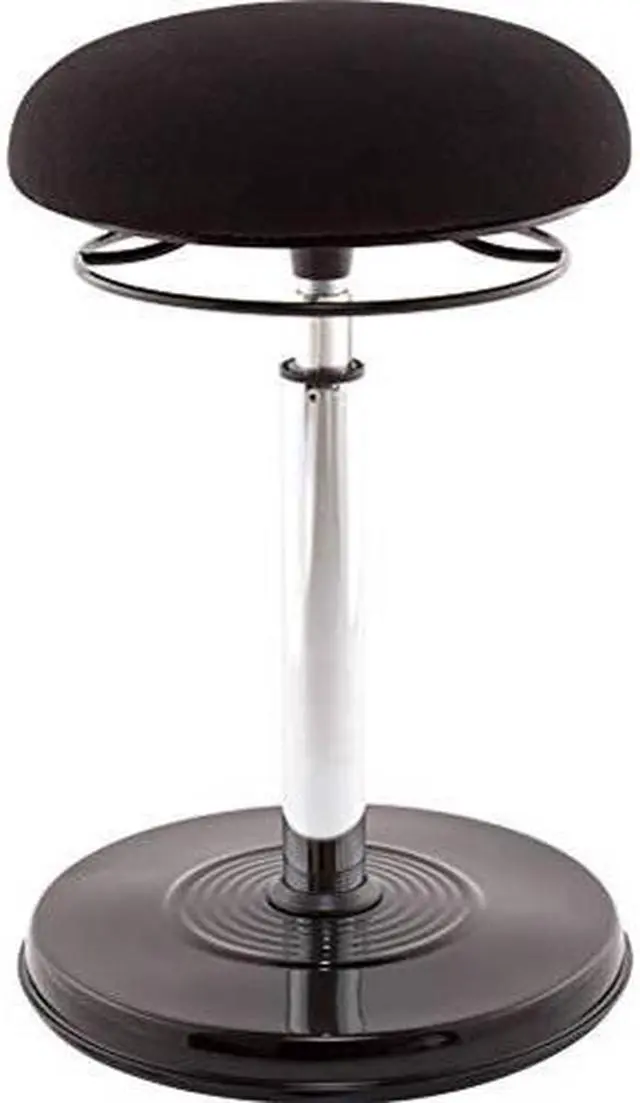 Alt view image 4 of 12 - Kore Office PLUS Sit-Stand Adjustable Chair 21.5-32 Black Fabric