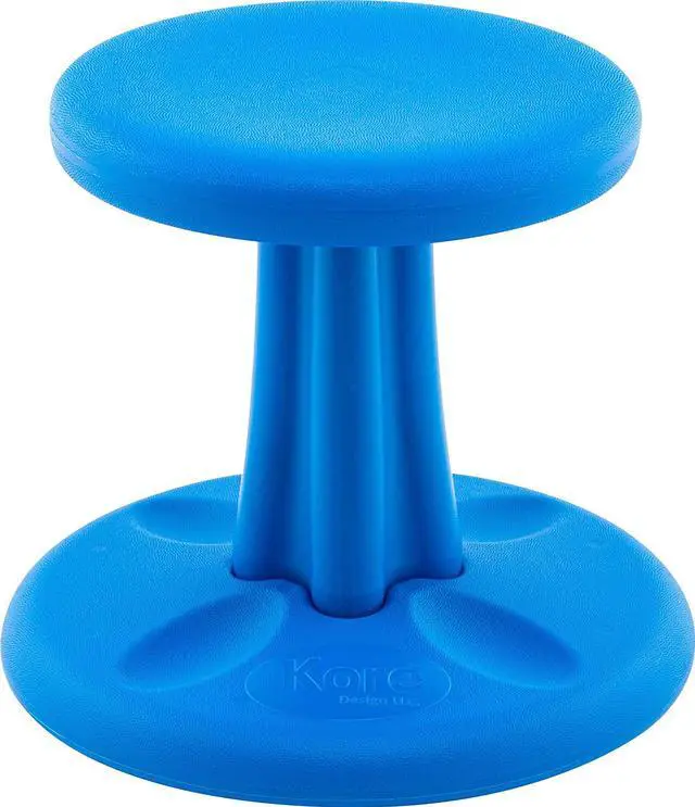 Alt view image 2 of 12 - Kore Pre-School Wobble Chair Flexible Seating Stool for Classroom 12" Blue