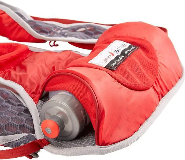 Alt view image 8 of 17 - Ultraspire Revolt Hydration Race Vest UltraFlask Water Bottle Included Red Long
