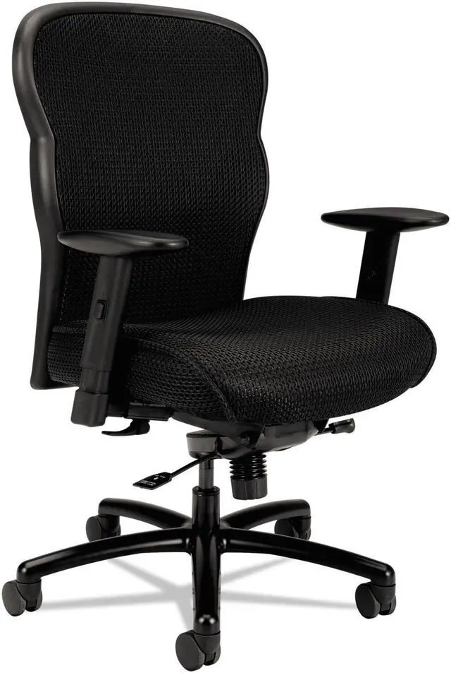 Alt view image 4 of 9 - HON Company Wave Mesh Big and Tall Chair Supports up to 450 lbs. Black