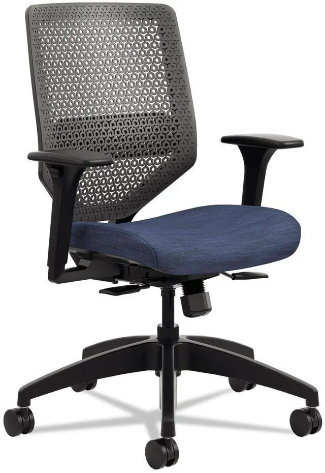 Alt view image 4 of 4 - HON - SVR1ACLC90TK - Solve Series ReActiv Back Task Chair, Midnight/Charcoal
