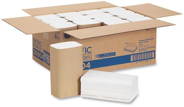 Alt view image 11 of 18 - GEORGIA-PACIFIC 20904 Envision White Paper Towels, Single Fold,  16 Pack, 250