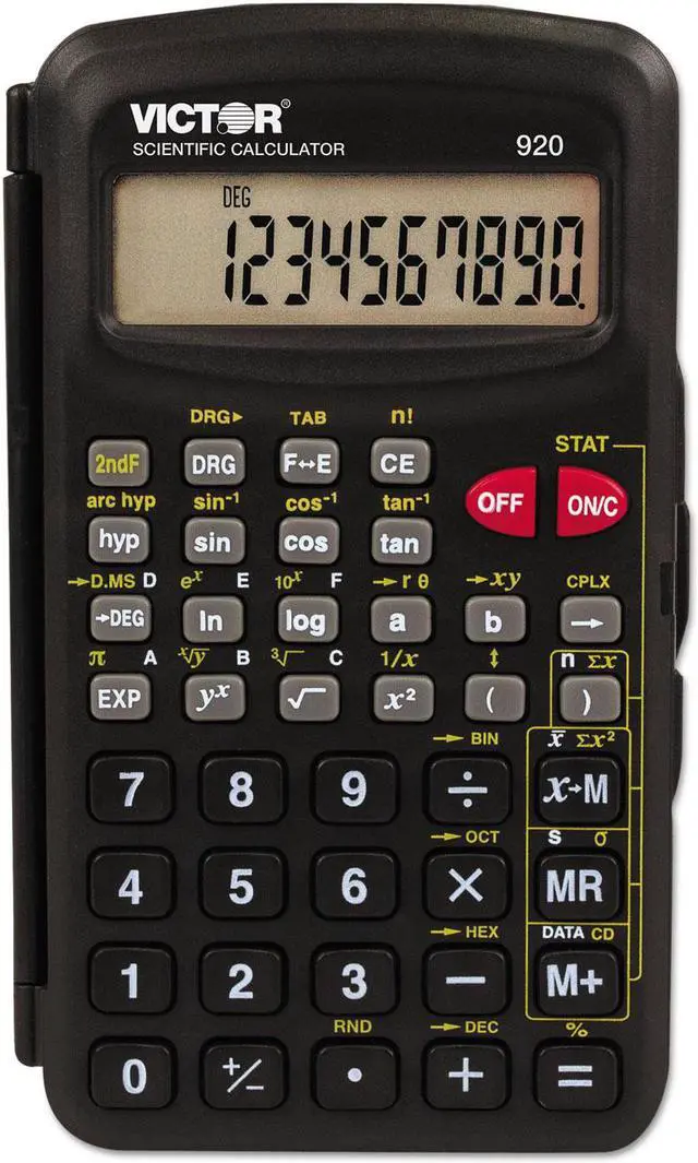 Alt view image 2 of 5 - Victor Technologies 920 SCI Compact Calculator, Black