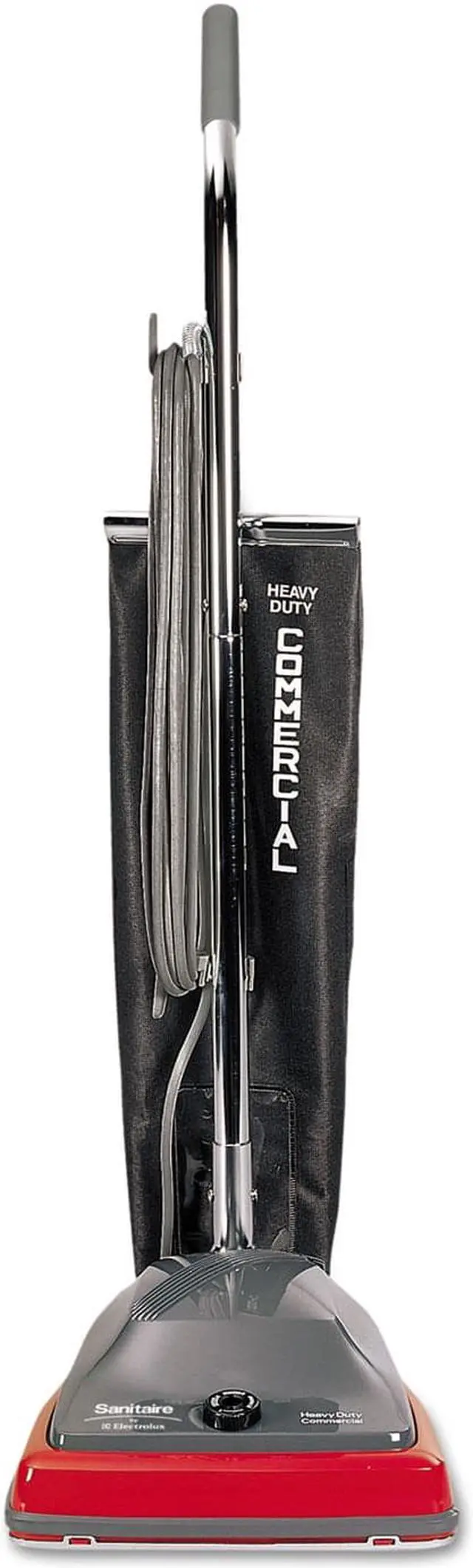 Alt view image 6 of 9 - Eureka SC679J Sanitaire Commercial Lightweight Bag-Style Upright Vac  12lbs  GY/Red