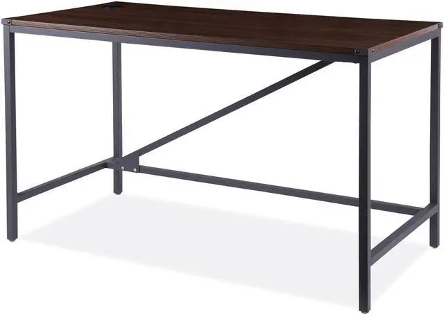 Alt view image 7 of 20 - Alera INDUSTRIAL SERIES TABLE DESK, 47.25W X 23.63D X 29.5H, MODERN WALNUT ALELTD4824WA