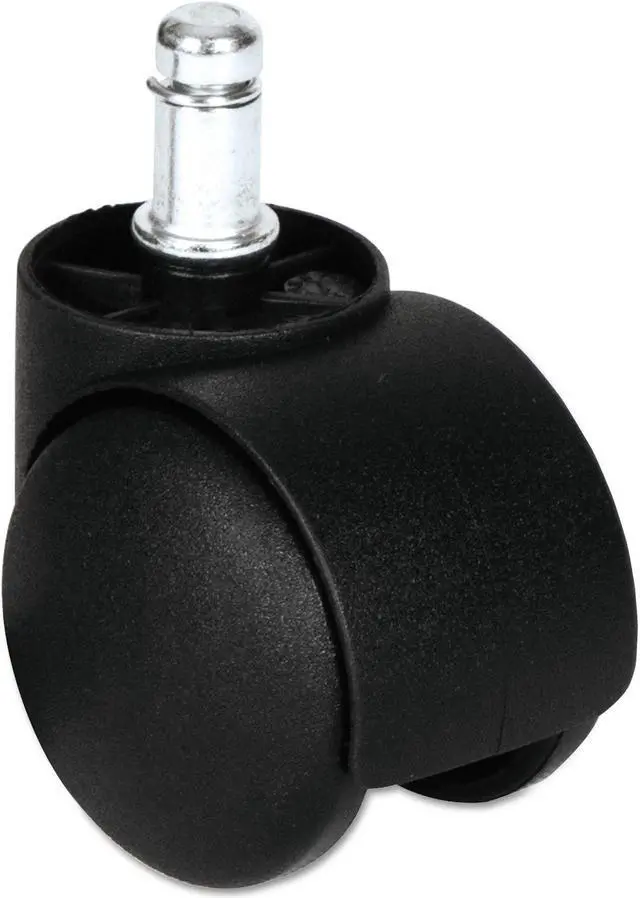 Alt view image 3 of 13 - Alera Dual Wheel Hooded Casters B Stem 1 1/2" Caster Black CASTERHT1
