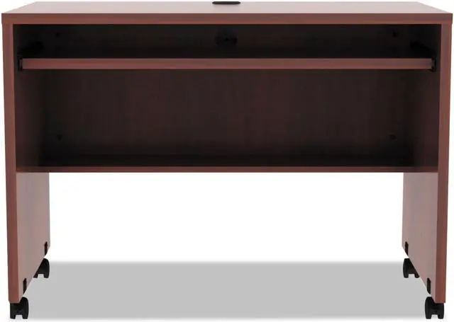 Alt view image 14 of 15 - Alera Valencia Mobile Workstation Desk, 41 3/8 X 23 5/8 X 29 5/8, Med Cherry