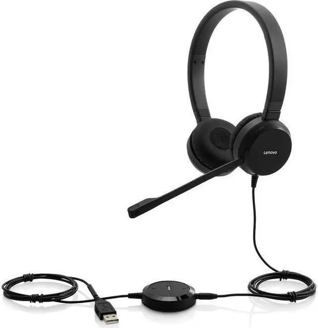 Alt view image 8 of 14 - Lenovo Pro Wired Stereo VOIP Headset