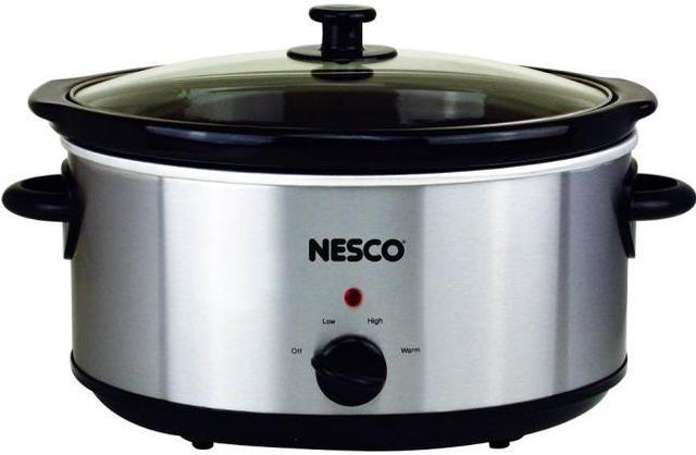 Nesco SC-6-25 6qt Slow Cooker Analog - Stainless Steel
