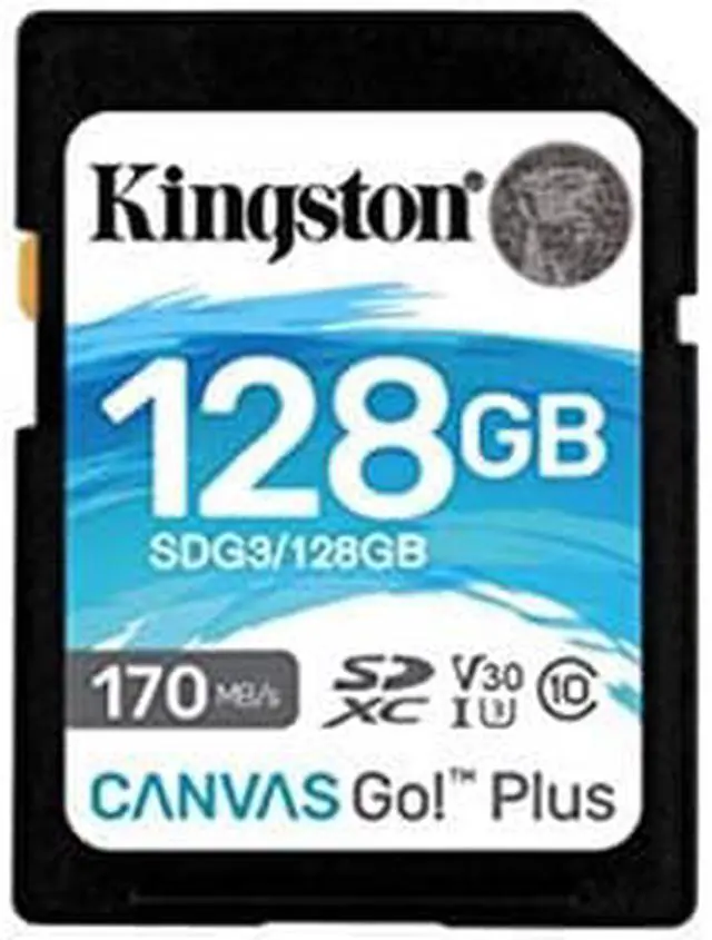Alt view image 4 of 20 - Kingston Canvas Go! Plus 128 Gb Class 10/Uhs-I (U3) Sdxc