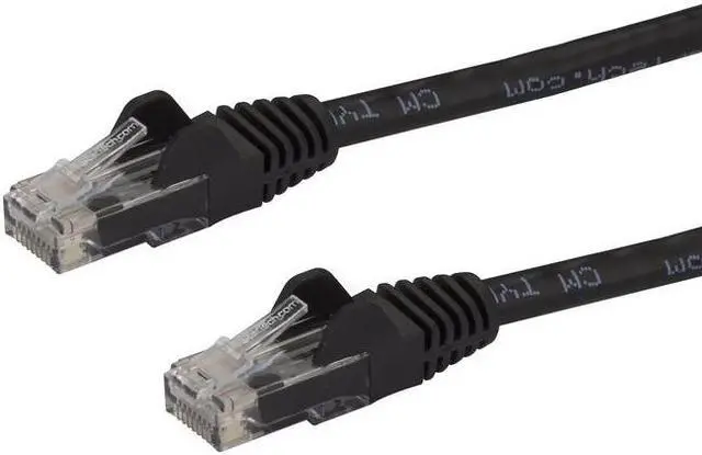 Alt view image 3 of 3 - StarTech.com N6PATCH100BK 99.97 ft. (30.48 m) Cat 6 Black Snagless UTP Patch Cable - ETL Verified