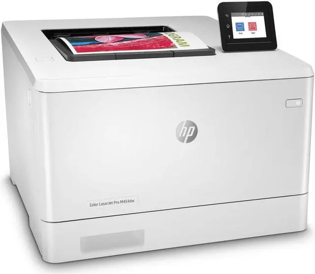 Alt view image 3 of 7 - HP M454DW 28 PPM 600 DPI Duplex Color Laserjet Pro Printer Very Good