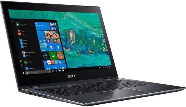 Alt view image 7 of 7 - Acer Spin 5 SP513-53N-70KD 13.3" Touchscreen 2 in 1 Notebook - 1920 x 1080 - Core i7 i7-8565U - 16 GB RAM - 512 GB SSD - Steel Gray