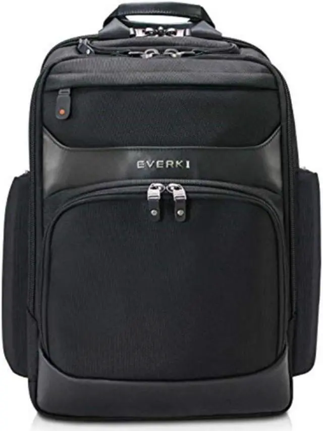 Alt view image 2 of 20 - Everki Onyx Premium Travel Friendly Laptop Backpack 15.6 inch Black Bags and Sleeves