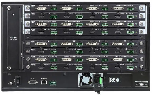 Alt view image 4 of 4 - Aten 16 x 16 Modular Matrix Switch