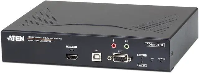 Alt view image 4 of 7 - Aten 4K HDMI Single Display KVM over IP Transmitter with PoE