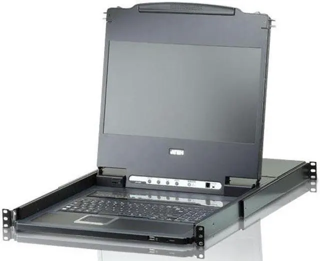 Alt view image 3 of 10 - ATEN TECHNOLOGIES CL6708MW 8PORT 17WIDE SCREEN LCD KVM