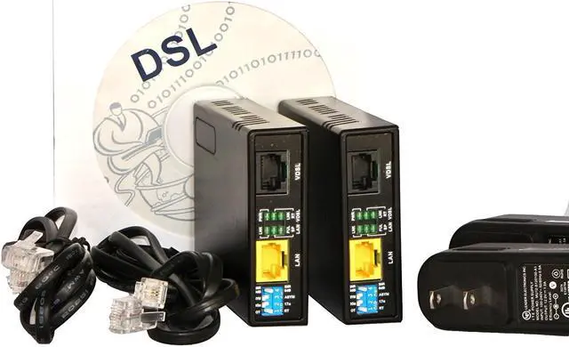Alt view image 4 of 17 - Ethernet Extender Kit (Pair 2pc) - Tupavco TEX-100 - Range up to 1 Mile/7000FT over Phone Copper Wire or CAT5/CAT6 Network Cable -VDSL2 Lan Booster Bridge Repeater-VDSL High-Speed Broadband 100 Mbps