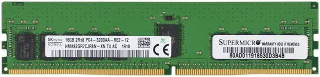 Alt view image 2 of 2 - Hynix HMA82GR7CJR8N-XN DDR4-3200 ECC REG CL22 16GB Server Memory (MEM-DR416L-HL01-ER32)