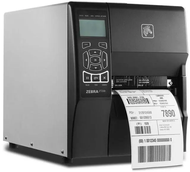 Alt view image 3 of 5 - Zebra ZT230 4” Industrial Direct Thermal Label Printer, LCD, 203 dpi, Serial, USB, ZebraNet n Print Server (US & CAN), ZPL, EPL, EPL2, XML Support, US Cord - ZT23042-D01A00FZ