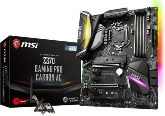 Alt view image 7 of 8 - MSI Z370 GAMING PRO CARBON AC LGA 1151 (300 Series) Intel Z370 HDMI USB 3.1 ATX Intel Motherboard