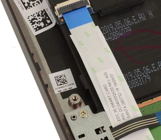 Alt view image 18 of 18 - New Dell OEM Latitude 7300 Palmrest Touchpad Assembly  Smart Card Reader W6GJY