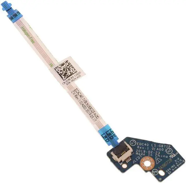 Main image of Dell OEM Latitude 7400 Laptop Status Indicator LED Board  Ribbon Cable VXCK6