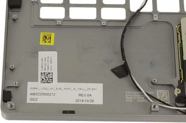 Alt view image 3 of 15 - Dell OEM Latitude 7400 2-in-1 Palmrest Touchpad Assembly Laptop Keyboard 305H0