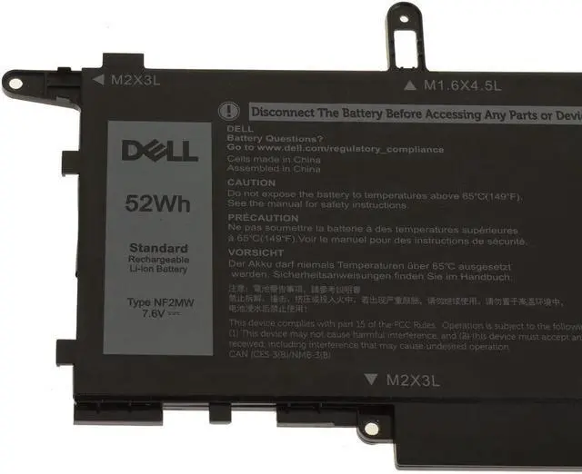 Alt view image 2 of 4 - Dell Latitude 7400 2-in-1 OEM Original Latitude 4-Cell 52Wh Battery NF2MW