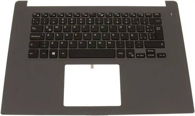 Main image of Spanish Dell OEM Inspiron 7560 Palmrest Spanish Laptop Keyboard RTJ7WHGH11
