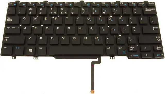 Main image of New Dell OEM Latitude 13 7350 Backlit Dock Keyboard US INTL 1PM8M