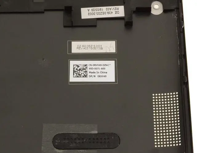 Alt view image 4 of 4 - RVV49 Dell Bottom Base Cover I7586-7205BLK-PUS