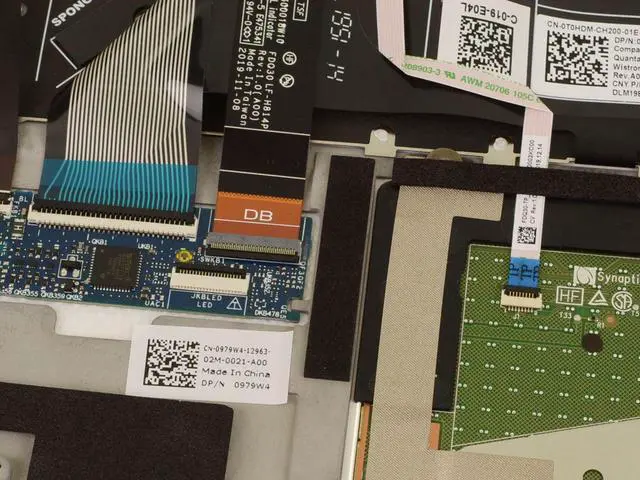 Alt view image 4 of 4 - New Dell OEM XPS 9300 Touchpad Palmrest Keyboard Assembly White 979W4 GT8XM