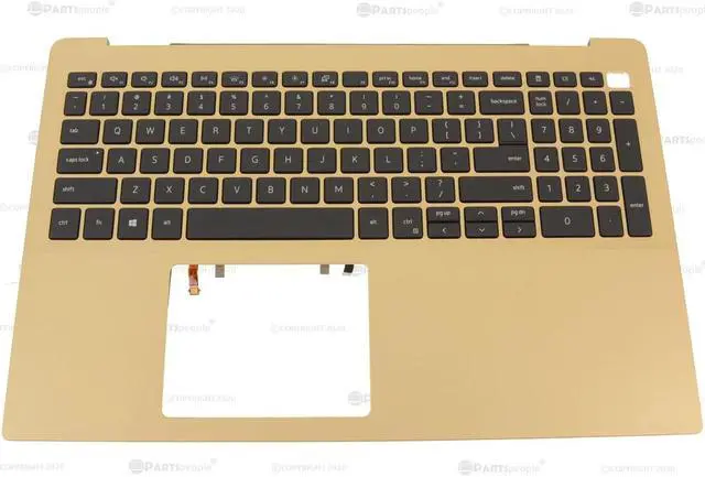 Main image of New Dell OEM Inspiron 5590 Backlit Keyboard Palmrest Assembly Gold 7HVWM
