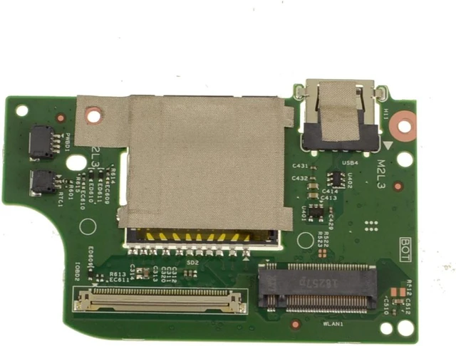 Alt view image 3 of 6 - Dell OEM Inspiron 7375 2-in-1 USB SD Card Reader IO Circuit Board V4DT1