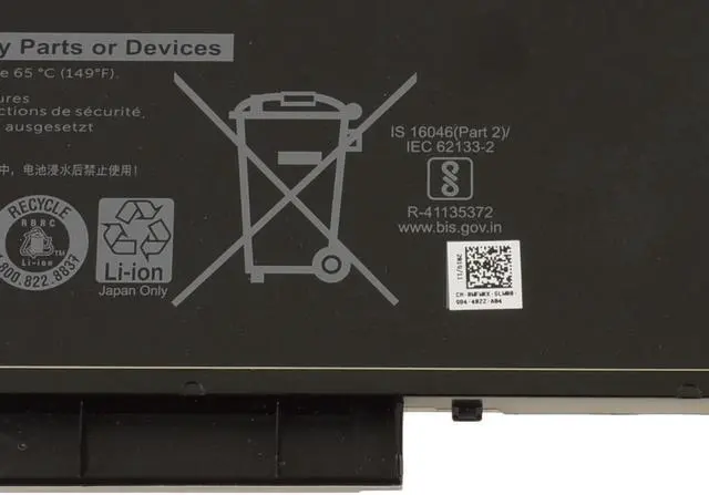 Alt view image 3 of 9 - New  Dell OEM Original Precision 3520 3530 6-Cell 92Wh Laptop Battery VG93N