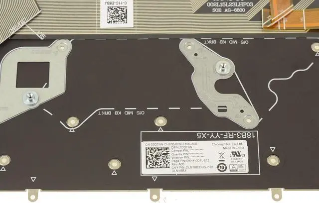 Alt view image 3 of 4 - OEM Alienware m17 m15 Backlit Laptop Keyboard Assembly Laptop Keyboard 3D7NN